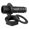 Water butt/rain barrel/water storage tank barbed hosetail for overflow/outlet,1/2"-2" options