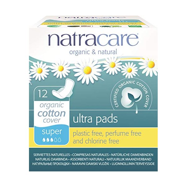 NATRACARE PADS,SUPER,ULT W/WINGS, 12 CT (Pack of 2)