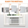 GCGOODS Window Air Conditioner Side Panels with Frame, Adjustable Window