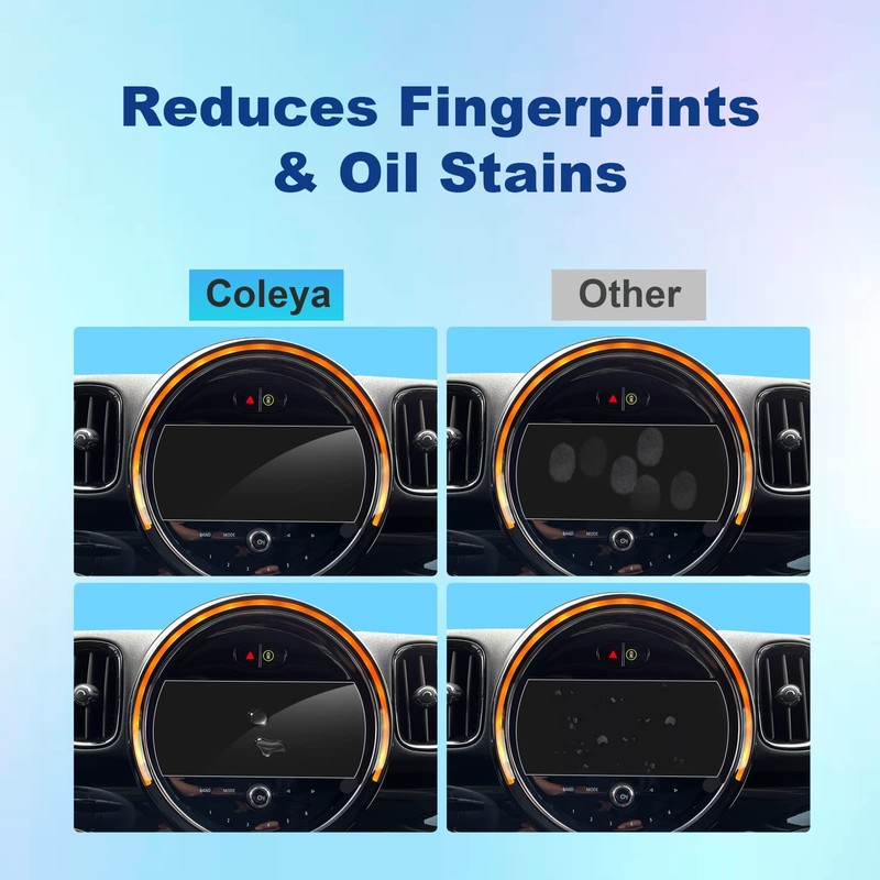 (2PCS) Coleya 2022 2023 2024 Mini Cooper Screen Protector, for