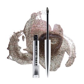 Ellis Faas Lights Liquid Highlighter High Pigment, Easy to Blend Long Lasting Natural Radiance Sparkly Glitter Body Shimmer Stick Travel Face Makeup Non Sticky Metallic Eyes Look (308 Dark Metal)