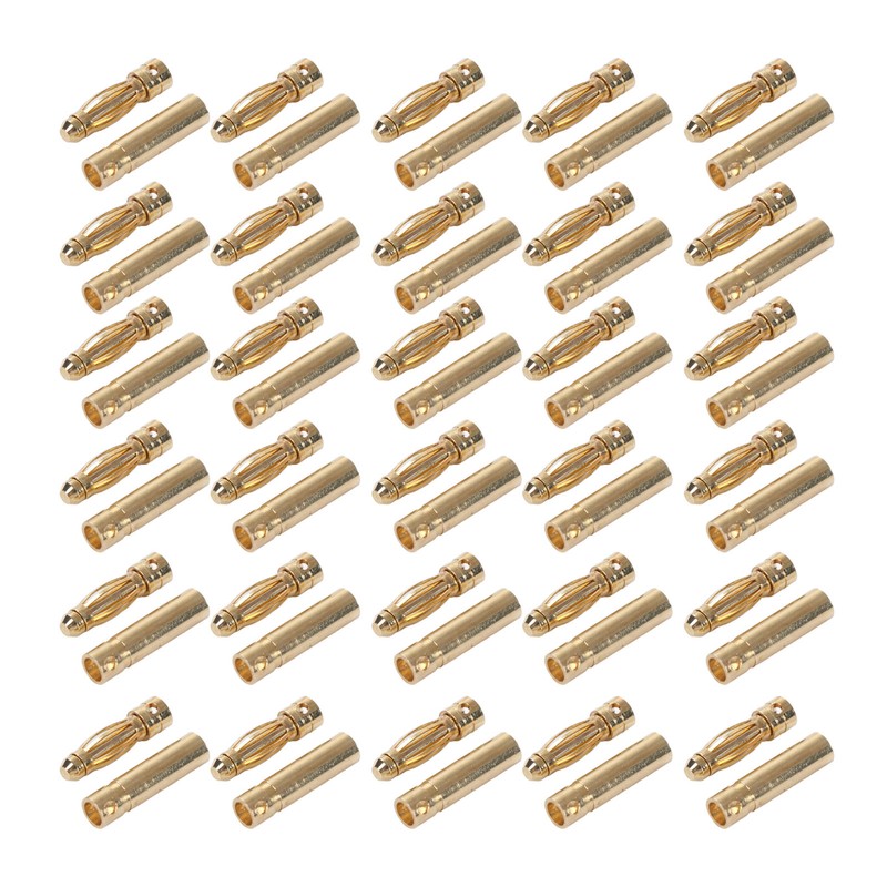 30 Pairs Battery Connector Plug Gold Plated for RC Lithium