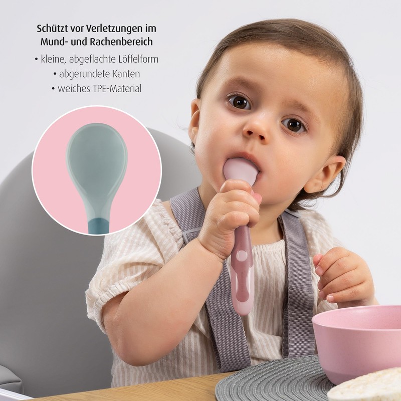 reer Bendable Baby and Kids Cutlery Set 2 Piece Learning