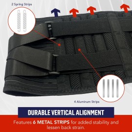 Unbranded Back Brace Support Belt, Medical Lower Lumbar Brace for Sciatica, Hernia Size M