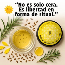 Cera para Ceja - Beauty Freedom Brow Organic Wax 15g - Efecto Laminado - Fijador De Cejas - Cera de Candelilla, Aceite De Ricino, Vitamina E Y Extract