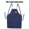 Cotton Canvas Apron Adjustable Cross Back Apron Kitchen Cooking Apron