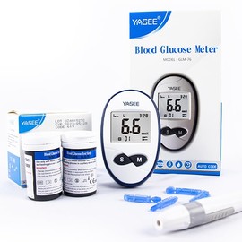 Blood Glucose Monitor for Home Use, Tests Sugar Levels with Ease (Strip&Lancert Package x 200)