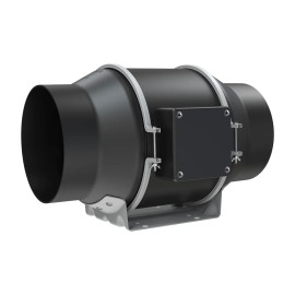 LONGWELL Silent Duct Fan 4" Inch 100mm EC Motor Inline Duct Fan Wall Mounted Window Exhaust Home Ventilation Fan for HydroponicsElectric Current Type: EC, power: 27W, air volume: 212CFM
