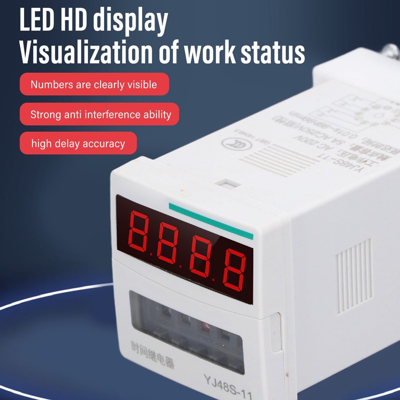 Time Relay Digital High Accuracy Programmable Time Delay Relay with