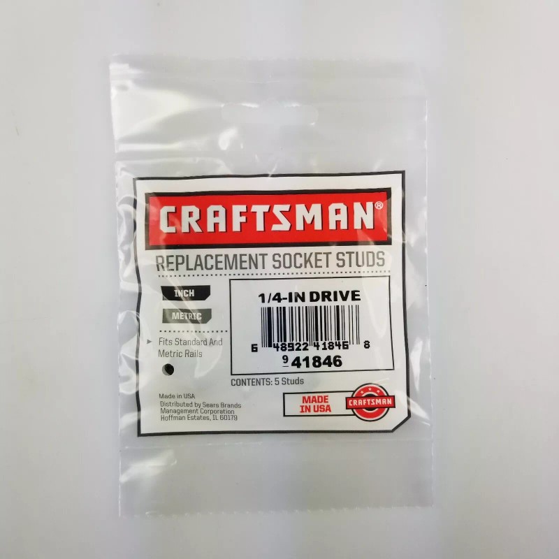 Craftsman 30 PC CRAFSTMAN 1/4" BLACK REPLACEMENT SOCKET STUD RACH
