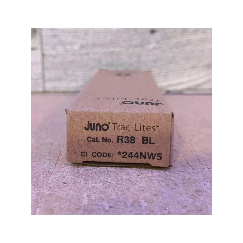 Juno Trac-Lites R38-BL End Feed Connector, Black