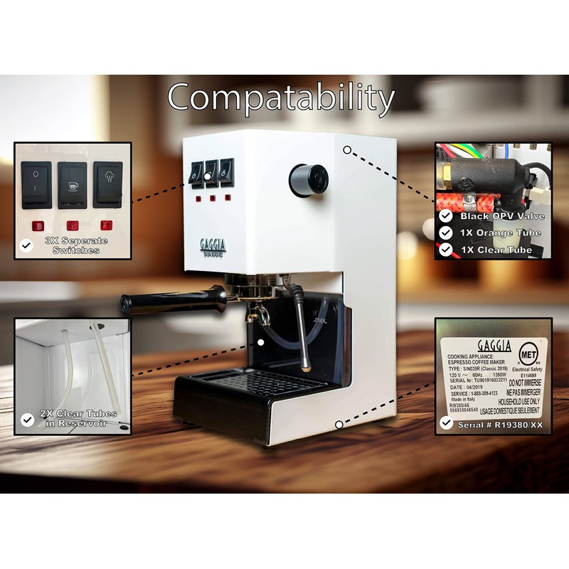 One Hole Steam Tip and 9 Bar 6 Bar OPV