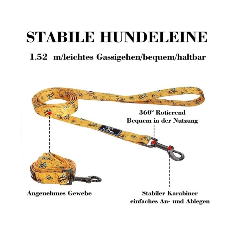 Cosyhome London Dog Harness Leash Set, Breathable,Adjustable,Dog Lead and Harness