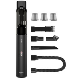 AutoBot Car Vacuum Portable Cordless - 20000PA Handheld Vacuum for Pet Hair, 50 Min Runtime with 5 Attachments & Flexible Hose, 3Hr Fast Charge for Cars, Trucks, Home Cleaning (Type-C)