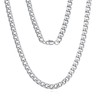 FOSIR Stainless Steel Cuban Link Curb Chain Necklace for Men