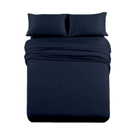 Microfiber RV Sheet Sets, 72x80 Camper King, Navy Blue, 6 Piece Set, RV King Sheet Set, Hotel Luxury 1800 Bedding Sheets set, Extra Soft Bed Sheets, RV King Sheets 72x80 Microfiber Sheets, Sheet Set