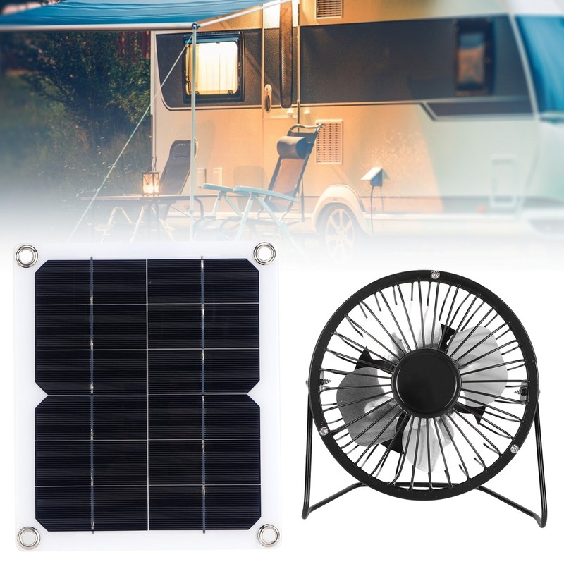 10W Solar Panel with Cooling Fan Photovoltaic Solar Panel for