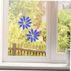 CORHAD 35pcs Iridescent Glass Petal Tiles Leaf-Shaped DIY Craft Supplies