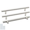 goldenwarm 10 Pack Drawer Pulls Brushed Nickel Cabinet Pull Handle