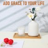 16 PCS Small Bamboo Tray, Bamboo Vanity Tray for Bathroom,
