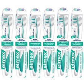 ELMEX Sensitive Professional Toothbrushes Extra Soft Pack of 6