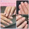 LuckForever 144pc Short French Tip Press on Nails Square Fake