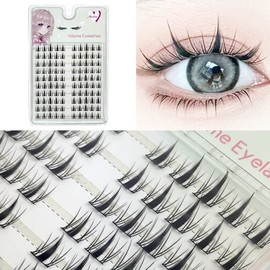 10 rows large capacity eyelashes, 100 hairs, artificial partial strand eyelash extensions, Mibrin, 10 rows volume lashes, single item, 1 piece, C curl length mix / 10줄 대용량 속눈썹 100모 인조 부분 가닥속눈썹 연장 미브린 10줄 볼륨래쉬 단품, 1개, C컬 길이혼합