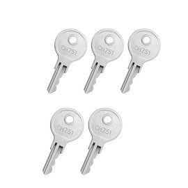 5 Pcs RV Keys CH751 Key,Universal CH751 Replacement Keys,Tool Boxes,Spare Keys Suitable for Camper Door Locks,Rv Storage Locks,Campers Storage Cabinets,Door Lock T-Handles,Locks Carts Shells