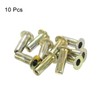 uxcell Multi-Grip Rivet-Nut, M6 Pre-Bulbed Shank Carbon Steel Color-Zinc-Plated Flat
