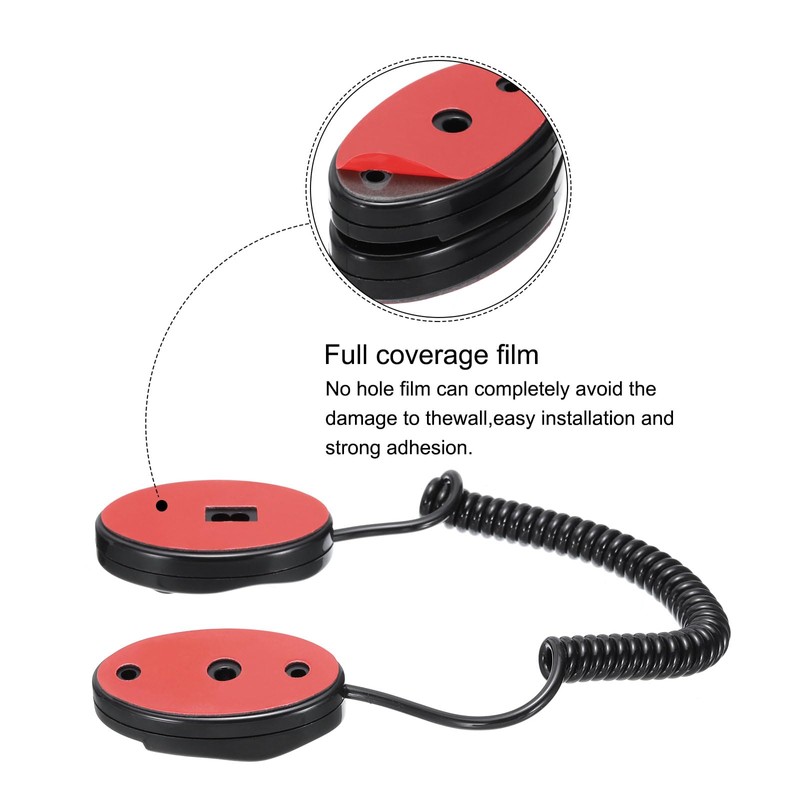 QUARKZMAN Retractable Security Cable Lock, F2 Remote Control Cable Leash,