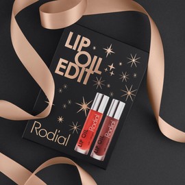 Rodial Plumping Collagen Lip Oil 4 ml - Vegan Collagen-Infused lip oil with Macadamia and Jojoba Oil, Deep Hydration for Fuller-Looking Pout, Ultra-Nourishing Formula (Duo Kit)
