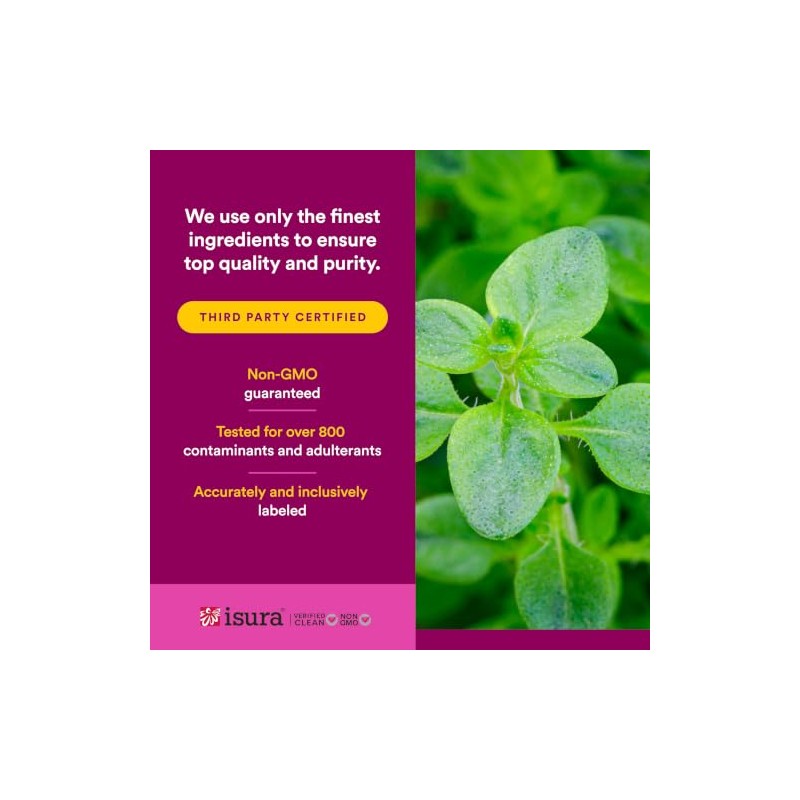 Organic Oil Of Oregano, 180 mg, 60 Softgels by Natural