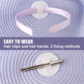 DRESHOW Fascinators Hat Flower Mesh Feather Fascinator Wedding Cocktail Tea Party Hat Headwear for Women Girls