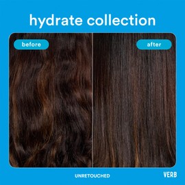 VERB Hydrate Oil, 4 oz – Add Moisture - Increase Shine – Smooth Frizz – Heat Protection for Dry + Frizzy Hair - Amber + Warm Jasmine Scent