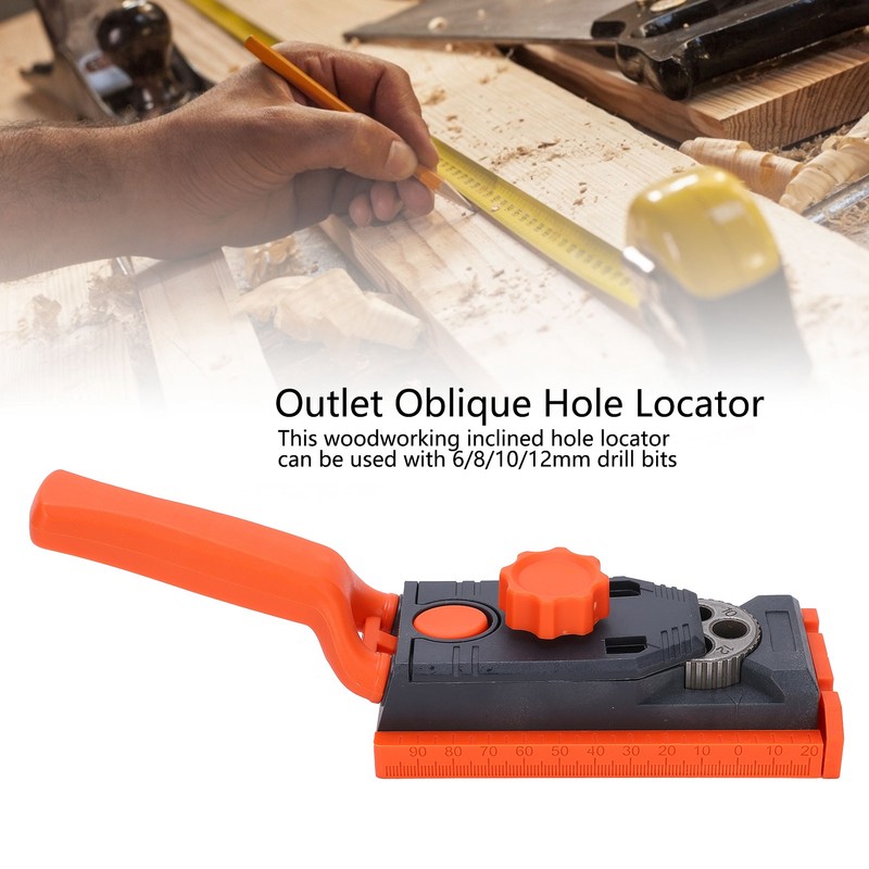 Woodworking Drilling Hole Locator Plastic Outlet Oblique Inclined Hole Positioner