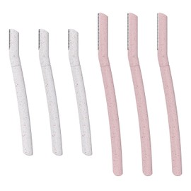 The Little Eco Company Dermaplaning Blades for Face| FREEPOST Recycling Service| 6 pack 2 sizes| Biodegradable Wheat Straw Eyebrow Razor| Face Razor for Women| Peach Fuzz Remover| Facial Hair Remover