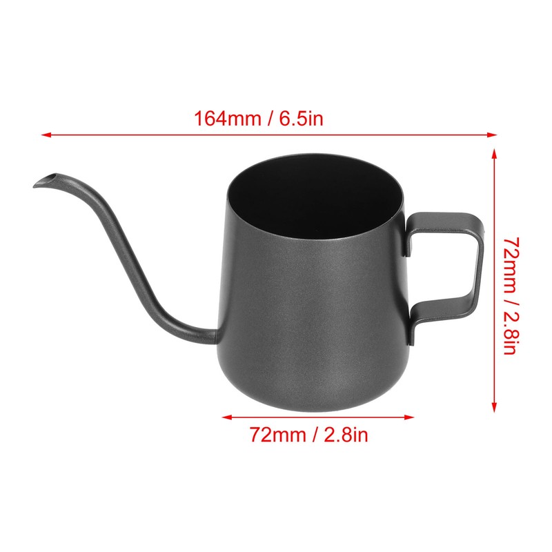 250ml Stainless Steel Hanging Ear Coffee Pot Gooseneck Spout Tea