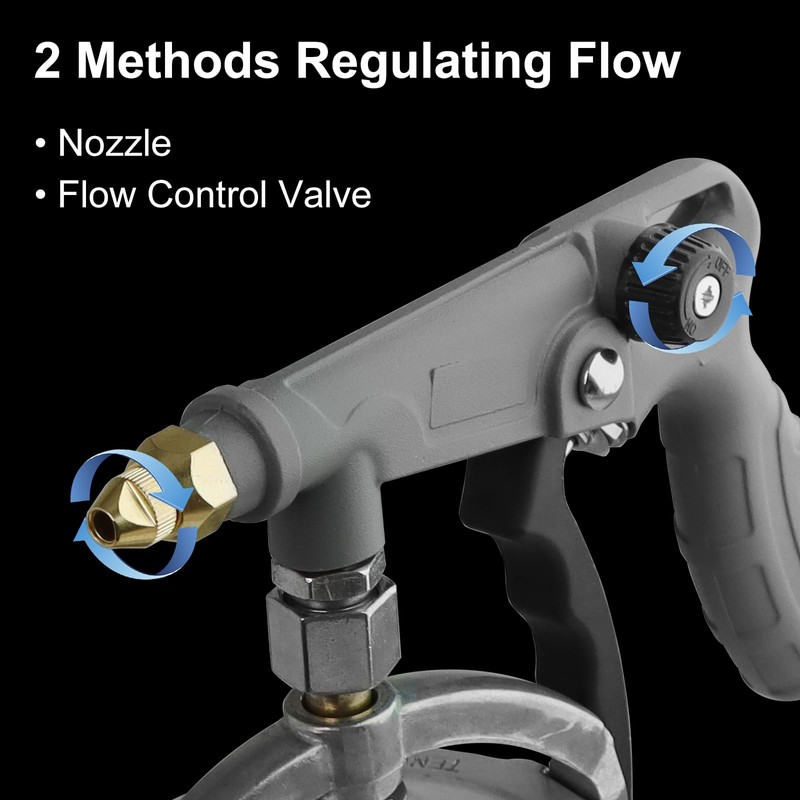 Undercoating Spray Gun with 1000ml Suction Feed Cup,Straight & 360°