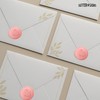 250pcs Envelope Seal Stickers, Flowers | Elegant Embossing Rose Gold