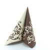 Napkins Pomp Cream Mocha Table Decoration Wedding Decoration Napkins Folded