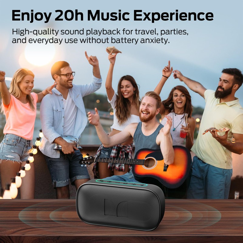 Monster S150 Speaker, Strong Bluetooth 5.4, IPX7 Waterproof Wireless Speaker,