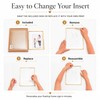 Calculs 3-Piece Wedding Sign Set, Gold 8x10 Floating Picture Frames