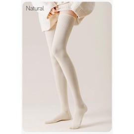 eigenn Extra Long Over Knee Socks, Thigh High Socks, Women's, Long Socks, Knee High Socks, Beautiful Legs, Cotton, Thigh Length, Men's, Women's, Uniform, Male Daughter, Total Length 31.5 inches (80