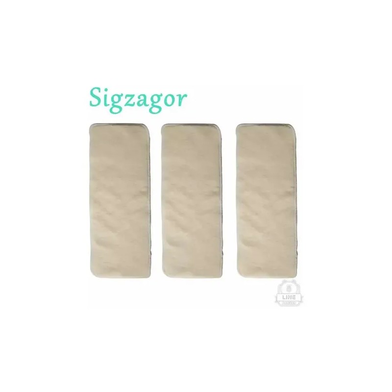 Paquete 3 Absorbentes Refuerzos Bambú Pañal Grande Junior