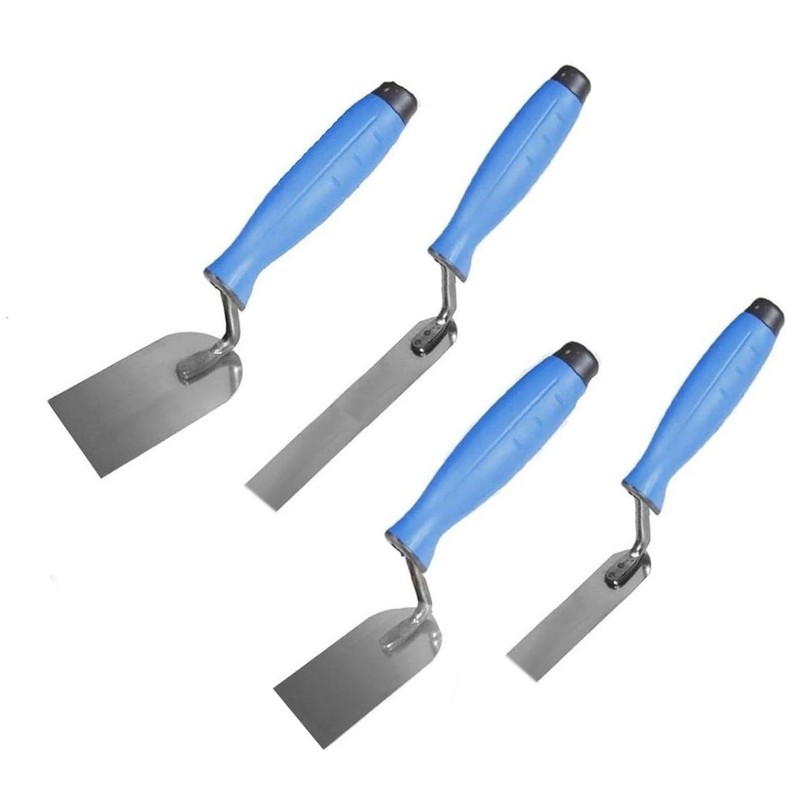 4 x Narrow Stainless Margin Stucco Trowel 30, 30x160, 50,
