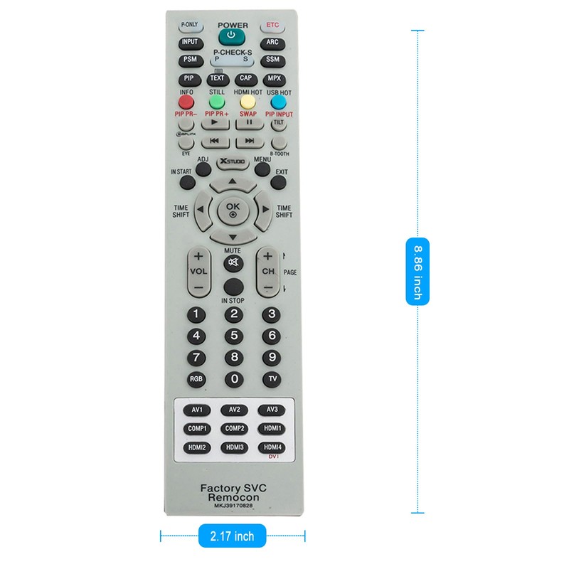 MKJ39170828 Replacement Service Remote Control fit for LG LCD LED