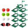 Shu-Ran 9 Pack Putt Cups with Flags and Golf Putting