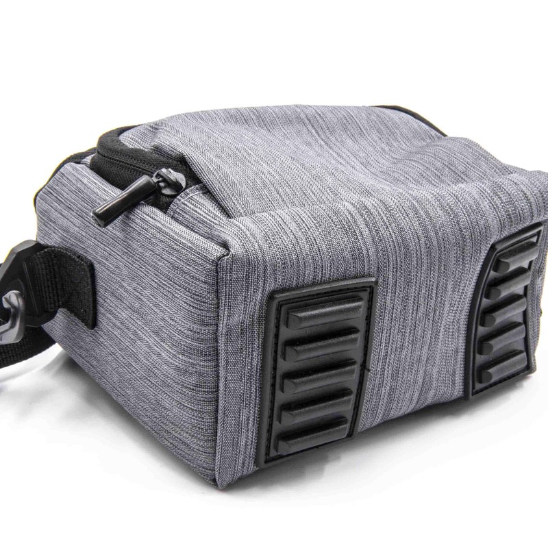vhbw Polyester Photo Bag Grey Compatible with Panasonic Lumix DMC-GM5,