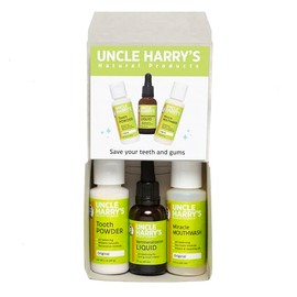 Uncle Harry's Natural Remineralization Kit for Tooth Enamel & Mineral - 3 Products Strengthen Weak Enamel & Correct Oral Care Issues (1 kit)