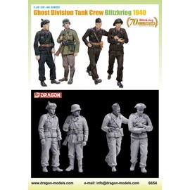 Dragon Models 1/35 Ghost Division Tank Crew Blitzkrieg 1940 (4 Figures Set)